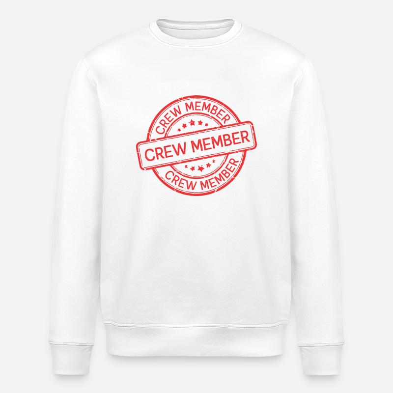 Crew Member - Stanley/Stella ROLLER Unisex Organic Sweatshirt - white