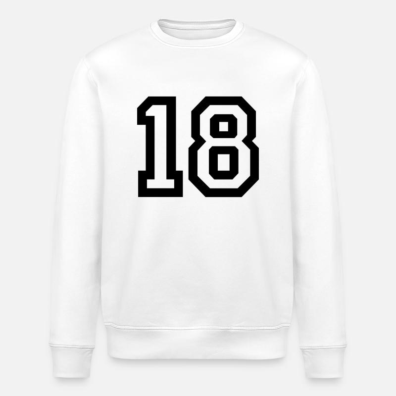 18 Collegestyle - Stanley/Stella Unisex Bio-Sweatshirt ROLLER - Weiß