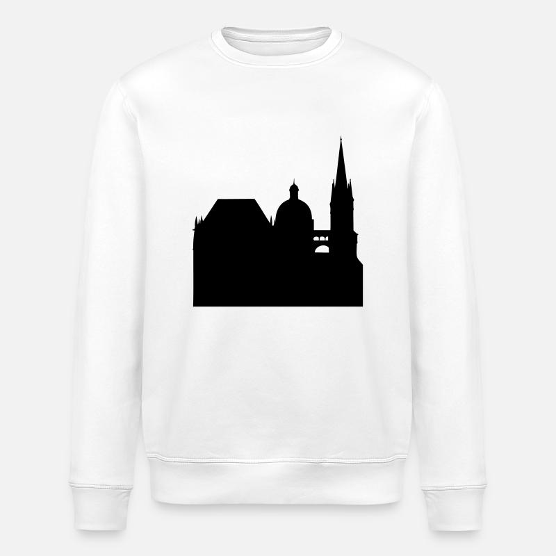 aachener dom - Stanley/Stella Unisex Bio-Sweatshirt ROLLER - Weiß