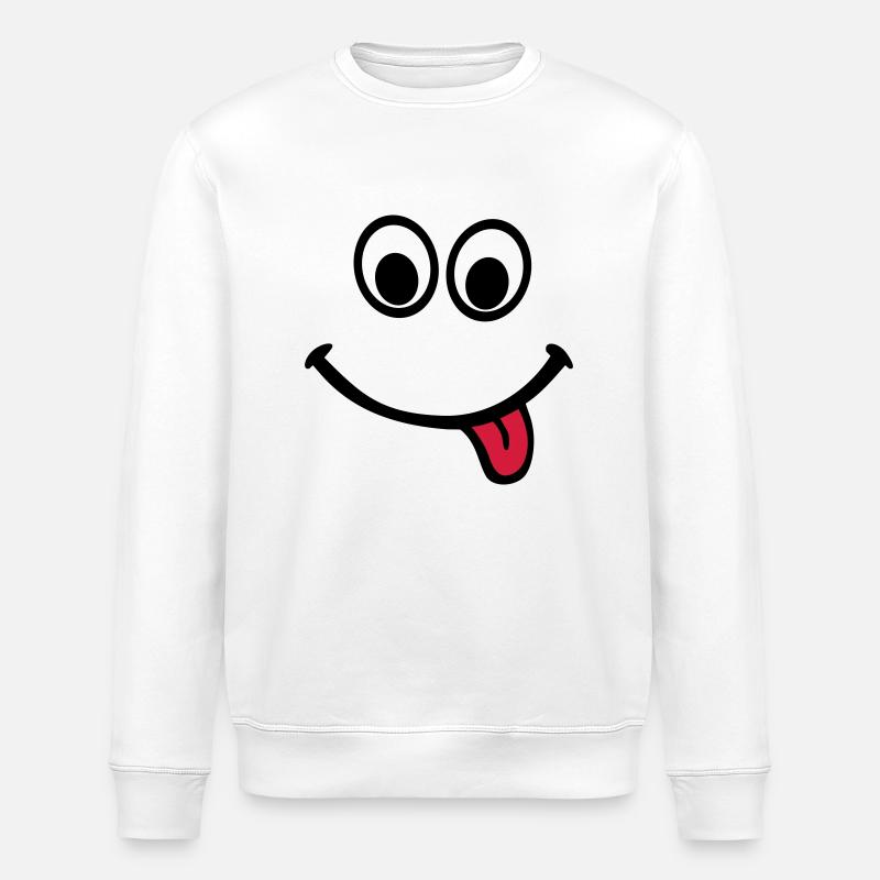 Smiley - Sweat bio ROLLER Stanley/Stella Unisexe - blanc