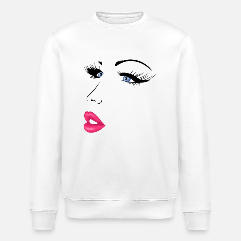 Beautyful Face - Stanley/Stella Unisex Bio-Sweatshirt ROLLER - Weiß