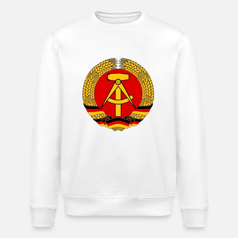 DDR-Logo - Stanley/Stella Unisex Bio-Sweatshirt ROLLER - Weiß