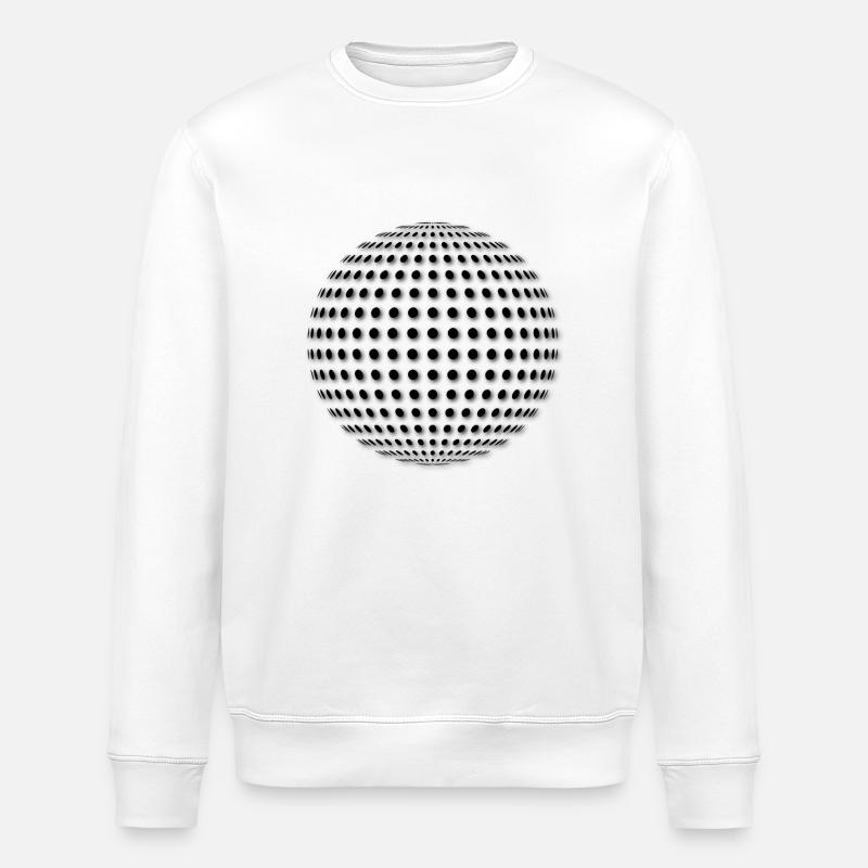 boule de disco - Sweat bio ROLLER Stanley/Stella Unisexe - blanc