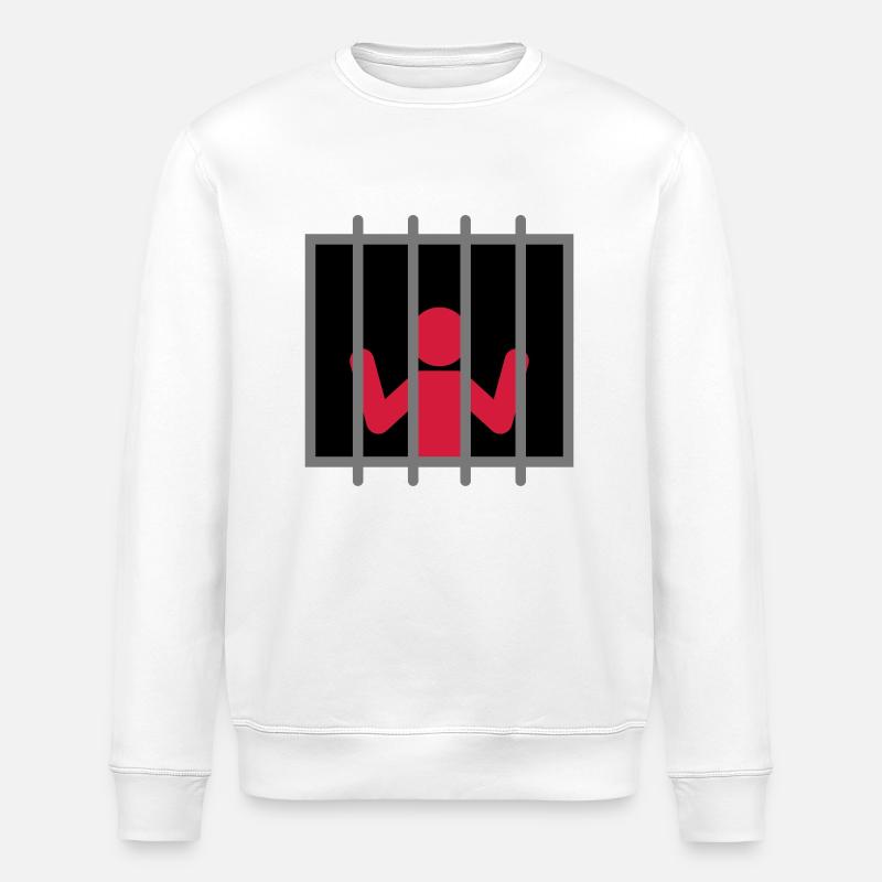 Captive Man - Stanley/Stella Unisex Bio-Sweatshirt ROLLER - Weiß
