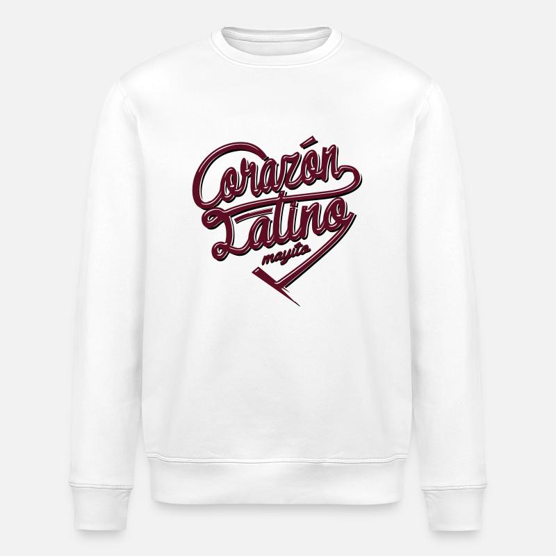 corazonlatino - Stanley/Stella Unisex Bio-Sweatshirt ROLLER - Weiß