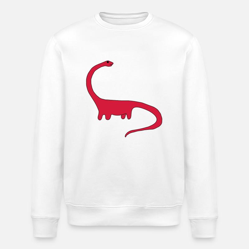 dinosaur - Stanley/Stella Unisex Bio-Sweatshirt ROLLER - Weiß