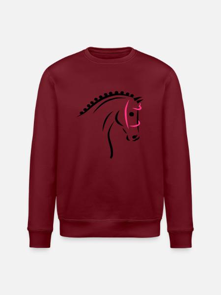 Sports Horse - Stanley/Stella ROLLER Unisex Organic Sweatshirt - white