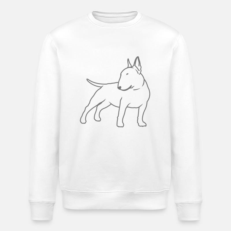 Bull Terrier cn_single_1c_4light - Sweat bio ROLLER Stanley/Stella Unisexe - blanc