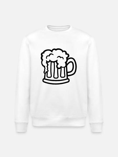 Bière - Sweat bio ROLLER Stanley/Stella Unisexe - blanc