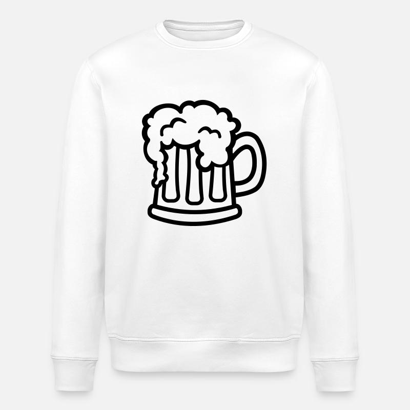 Beer - Stanley/Stella ROLLER Unisex Organic Sweatshirt - white