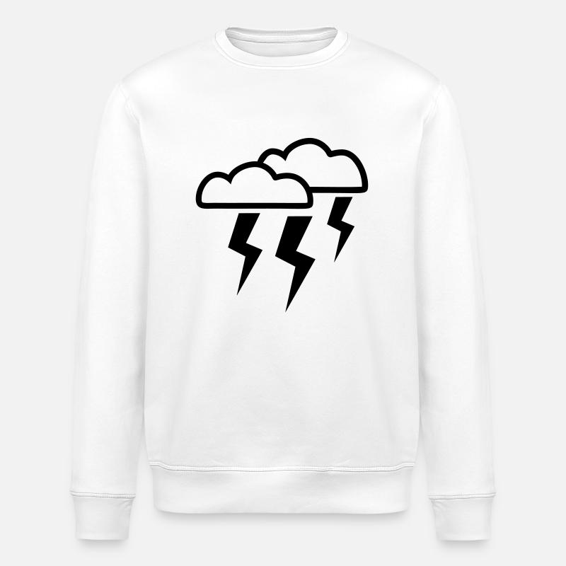 Thunderstorm - Stanley/Stella ROLLER Unisex Organic Sweatshirt - white