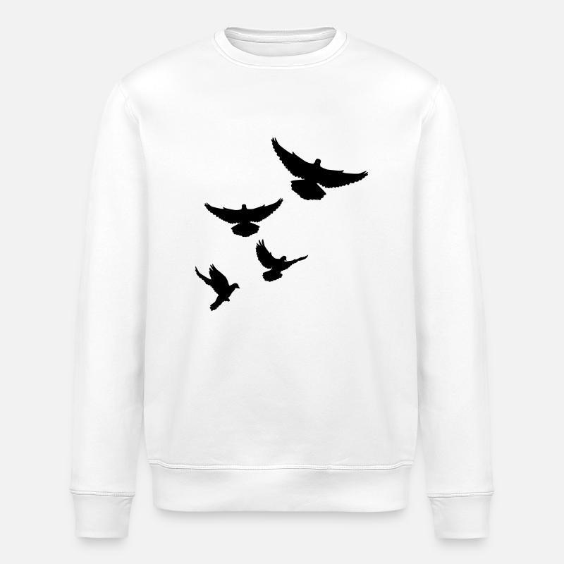 Taube - Stanley/Stella Unisex Bio-Sweatshirt ROLLER - Weiß