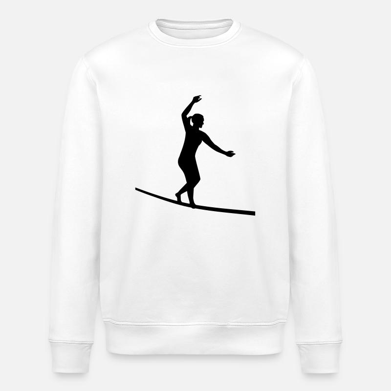 Slackline - Stanley/Stella Unisex Bio-Sweatshirt ROLLER - Weiß