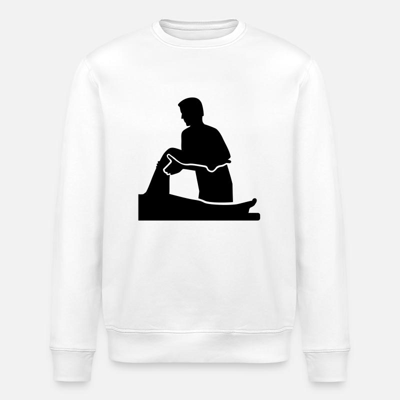 Physiotherapist - Stanley/Stella ROLLER Unisex Organic Sweatshirt - white