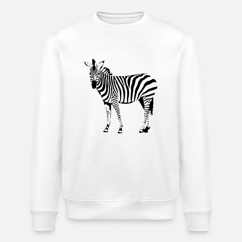 Zebra - Stanley/Stella Unisex Bio-Sweatshirt ROLLER - Weiß