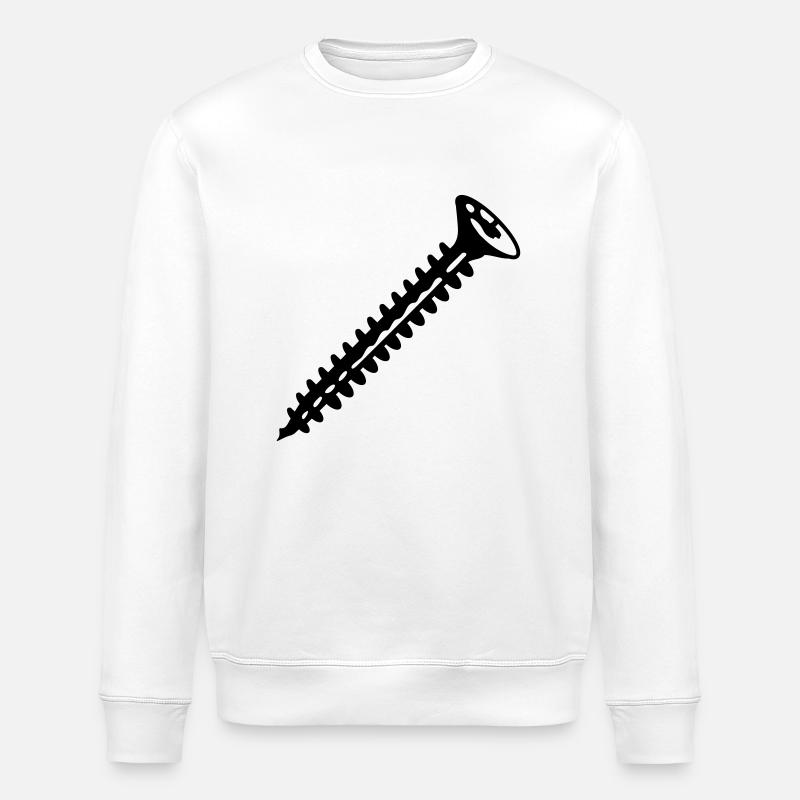 screw - Stanley/Stella ROLLER Unisex Organic Sweatshirt - white