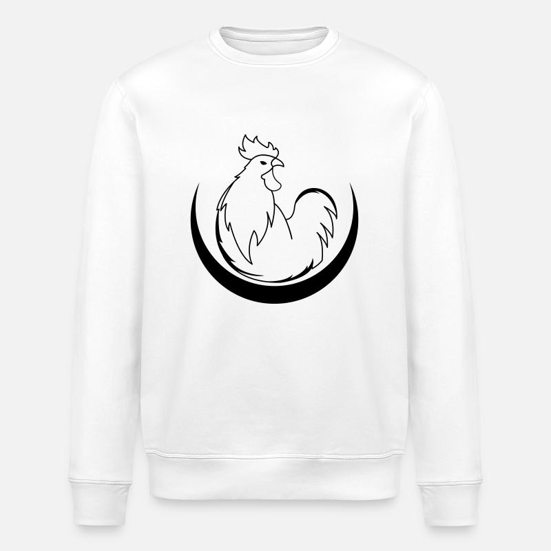 hahn_01 - Stanley/Stella Unisex Bio-Sweatshirt ROLLER - Weiß