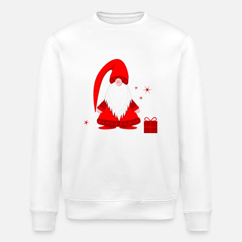 Wichtel wichteln Wichtelgeschenk Weihnachten - Stanley/Stella Unisex Bio-Sweatshirt ROLLER - Weiß