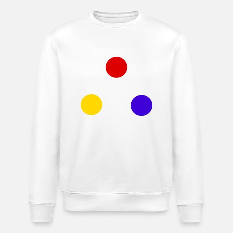 Sphären der Primärfarbe - Stanley/Stella Unisex Bio-Sweatshirt ROLLER - Weiß