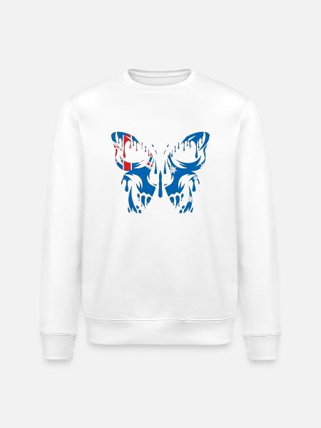 Flag of Australia Official States - Stanley/Stella ROLLER Unisex Organic Sweatshirt - white