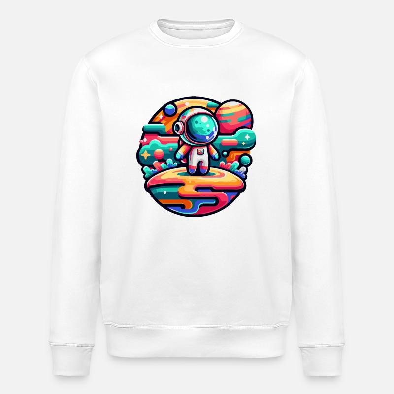 Petit astronaute - Sweat bio ROLLER Stanley/Stella Unisexe - blanc