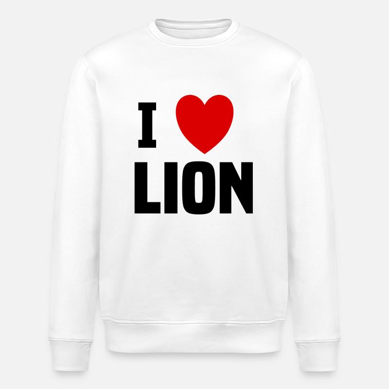 I love Lion - Sweat bio ROLLER Stanley/Stella Unisexe - blanc