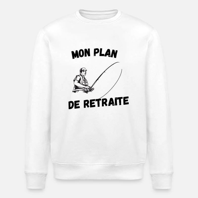 MON PLAN DE RETRAITE - Sweat bio ROLLER Stanley/Stella Unisexe - blanc