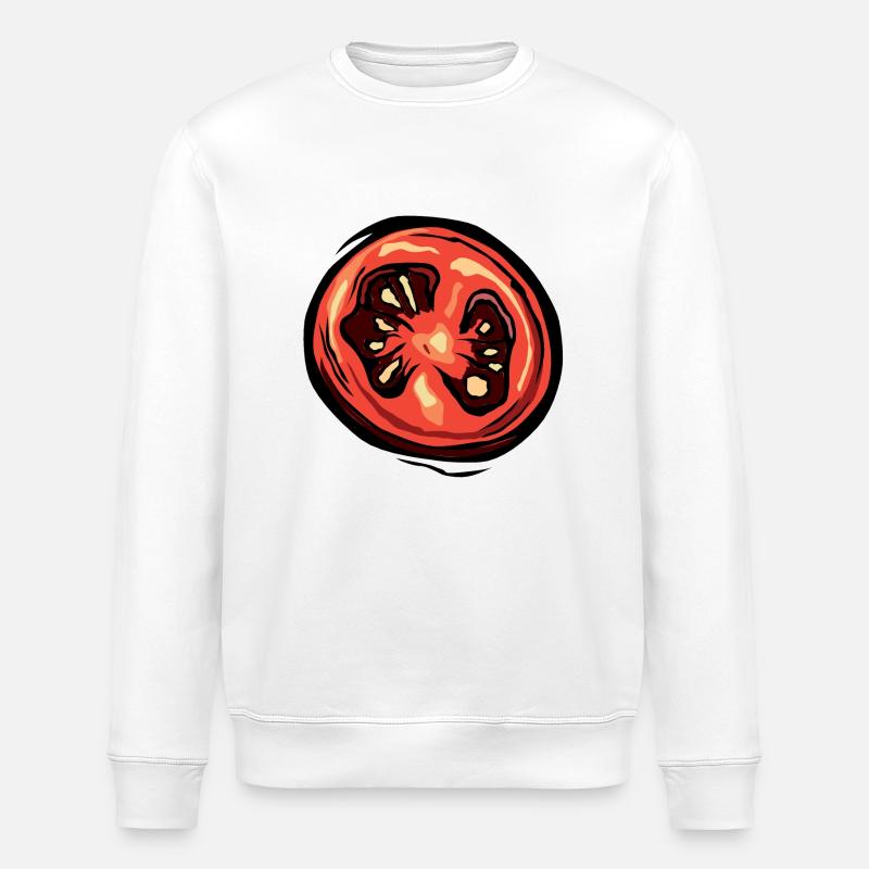 tomato tomato 904 W - Stanley/Stella ROLLER Unisex Organic Sweatshirt - white
