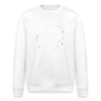 Rentner Level Up Ruhestand Abschiedsgeschenk - Stanley/Stella Unisex Bio-Sweatshirt ROLLER - Weiß - Vorne - Nik (191cm)