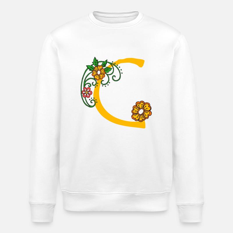 Fleur 30 C - Sweat bio ROLLER Stanley/Stella Unisexe - blanc