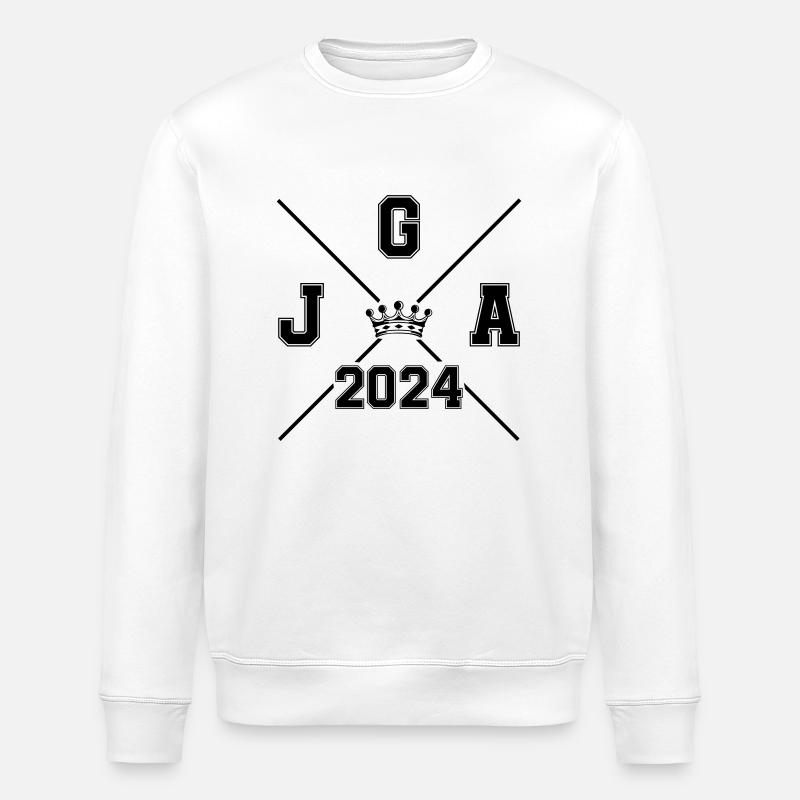 jga 2024 junggesellenabschied - Stanley/Stella Unisex Bio-Sweatshirt ROLLER - Weiß