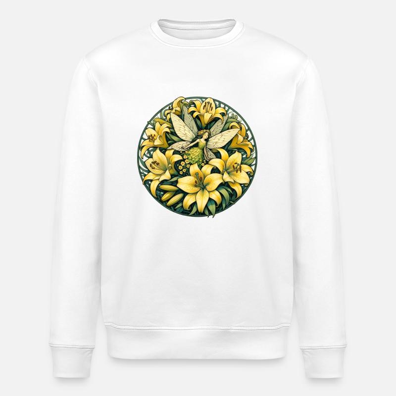 Lilien-Fee - Stanley/Stella Unisex Bio-Sweatshirt ROLLER - Weiß