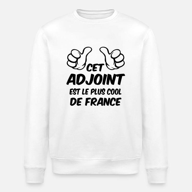 MEILLEUR ADJOINT - Sweat bio ROLLER Stanley/Stella Unisexe - blanc