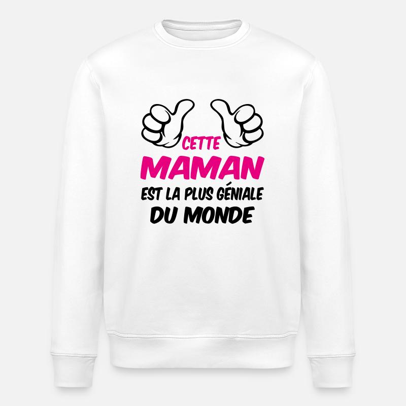 MEILLEURE MAMAN - Sweat bio ROLLER Stanley/Stella Unisexe - blanc