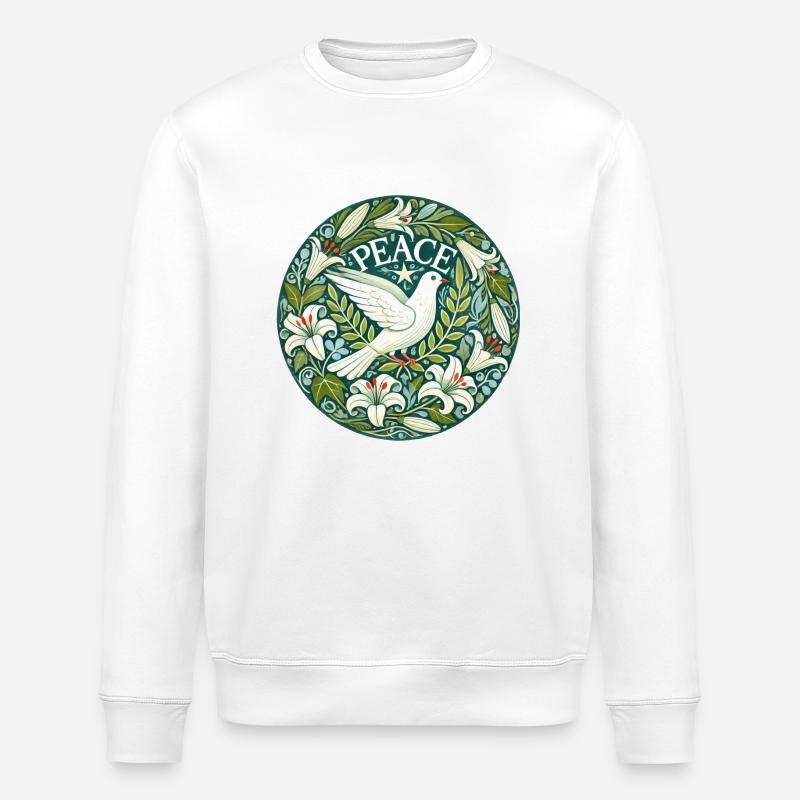 Colombe de la paix - Sweat bio ROLLER Stanley/Stella Unisexe - blanc