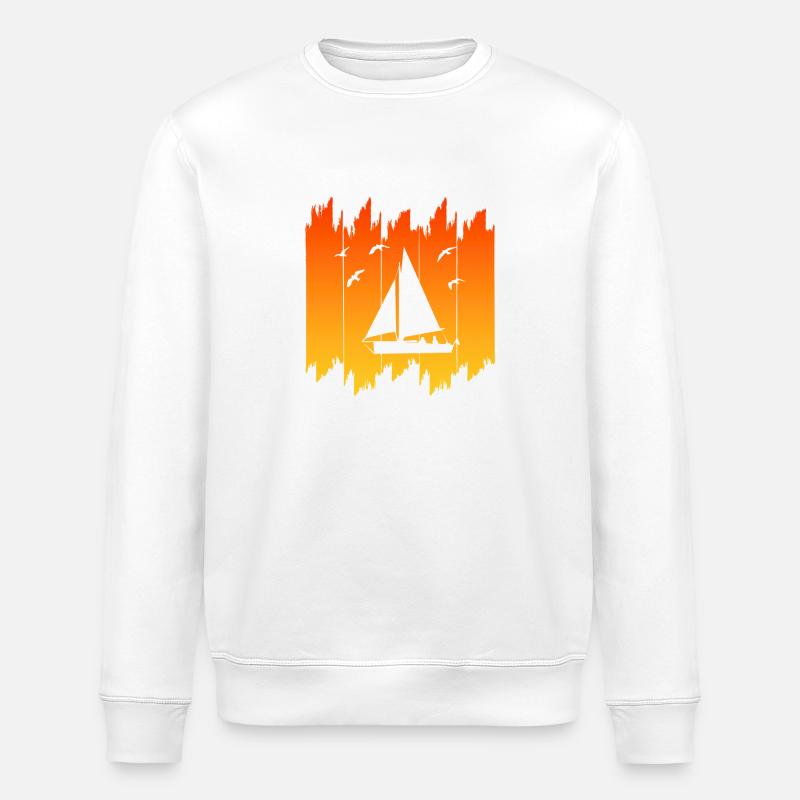 segeln - Stanley/Stella Unisex Bio-Sweatshirt ROLLER - Weiß