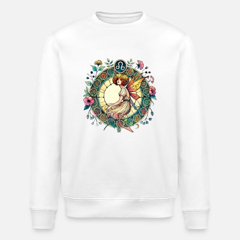 Fée Lion - Sweat bio ROLLER Stanley/Stella Unisexe - blanc