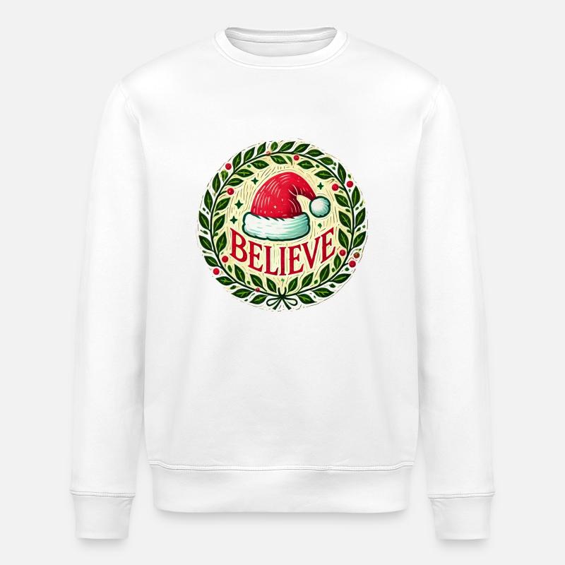 Christmas - Stanley/Stella ROLLER Unisex Organic Sweatshirt - white