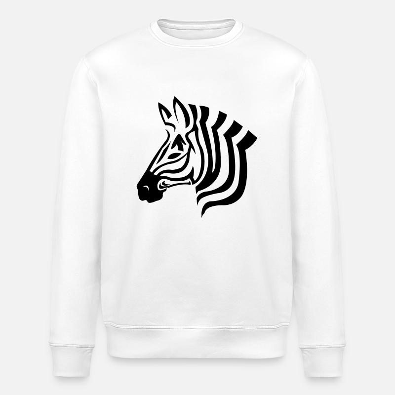 zebra - Stanley/Stella Unisex Bio-Sweatshirt ROLLER - Weiß
