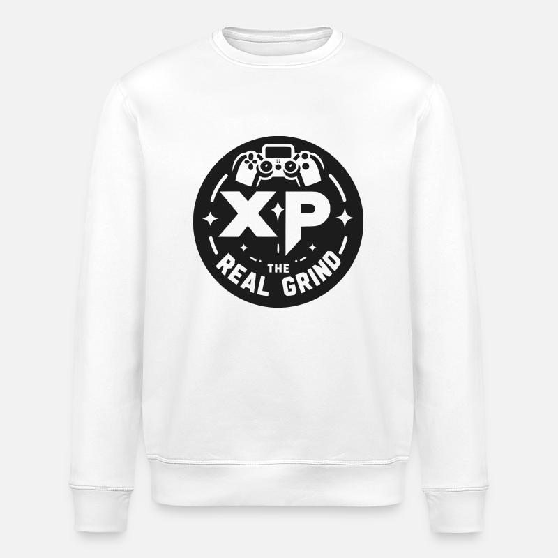XP The Real Grind - Stanley/Stella ROLLER Unisex Organic Sweatshirt - white