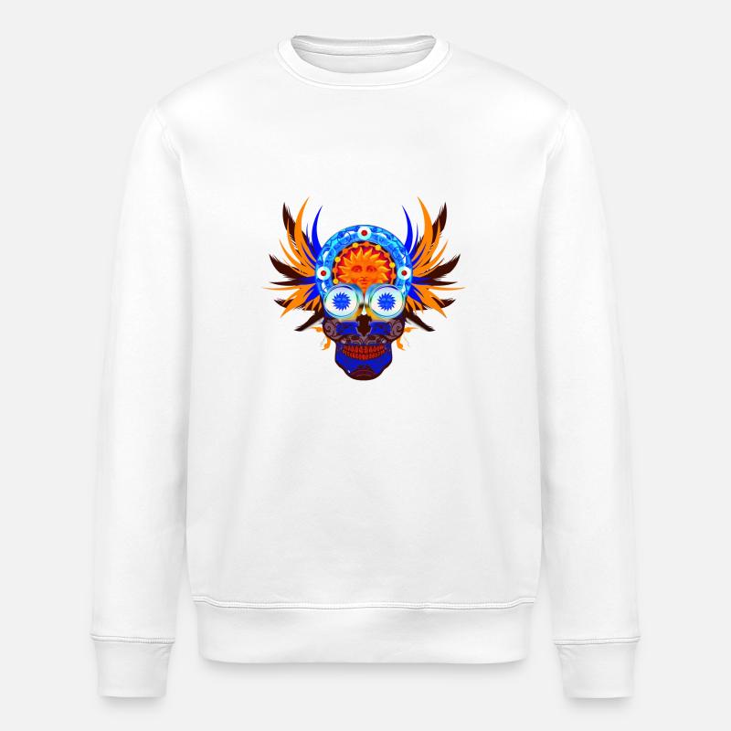 Schädel 15 - Stanley/Stella Unisex Bio-Sweatshirt ROLLER - Weiß