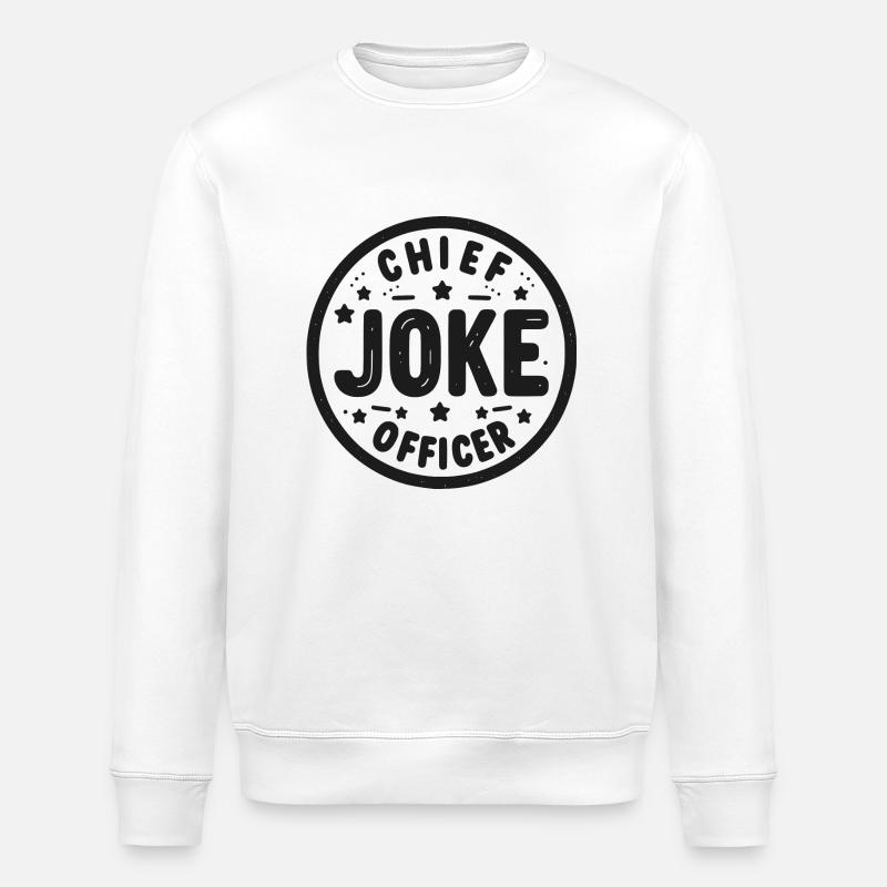 Chef de la blague - Sweat bio ROLLER Stanley/Stella Unisexe - blanc