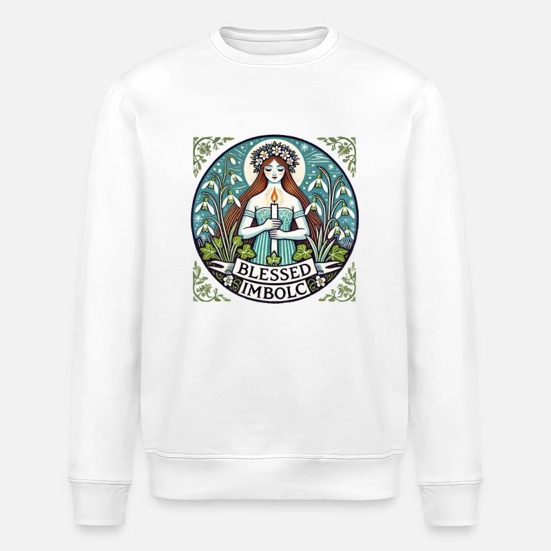 Imbolc - Stanley/Stella Unisex Bio-Sweatshirt ROLLER - Weiß