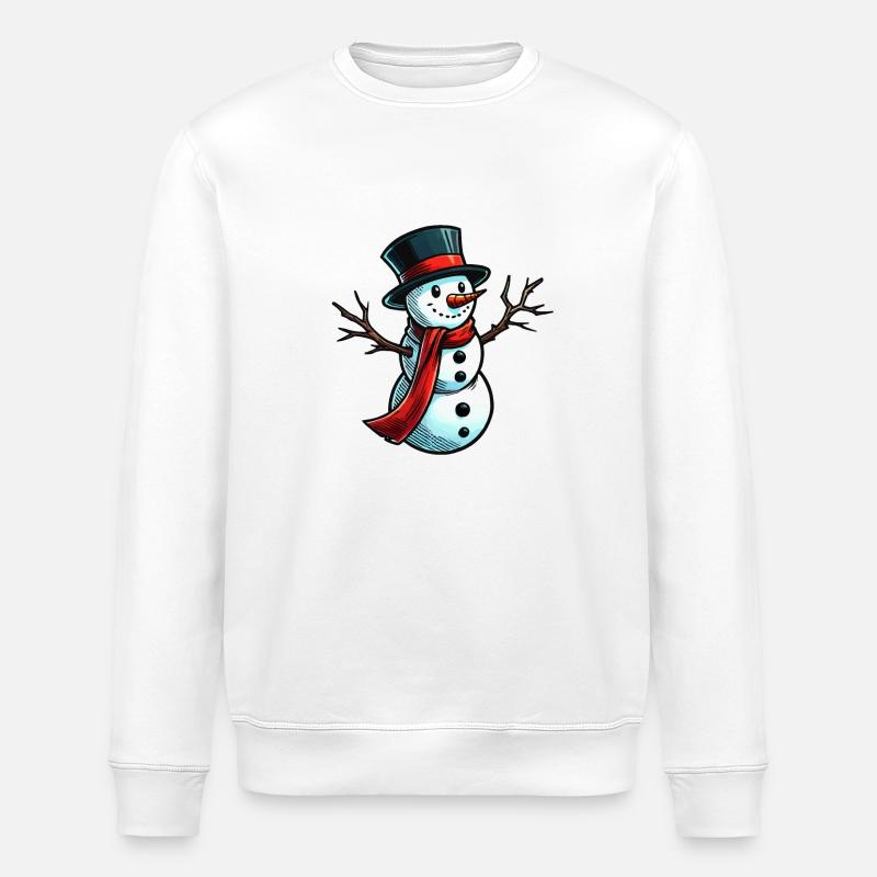 Schneemann - Stanley/Stella Unisex Bio-Sweatshirt ROLLER - Weiß