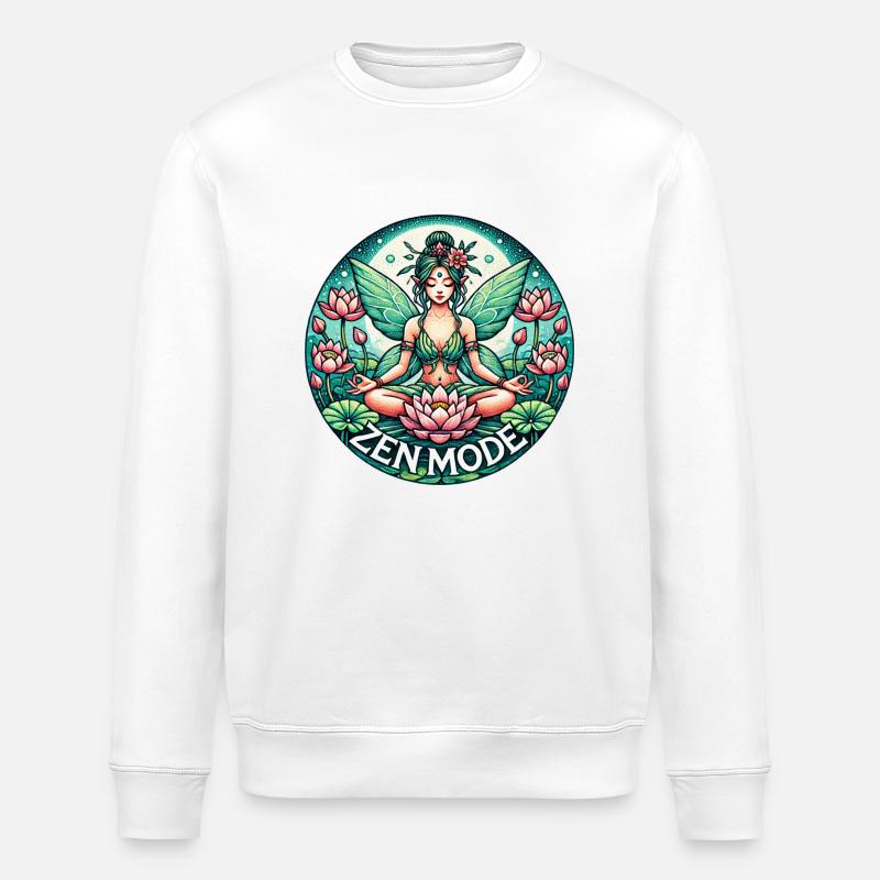 Zen-Modus Fee - Stanley/Stella Unisex Bio-Sweatshirt ROLLER - Weiß