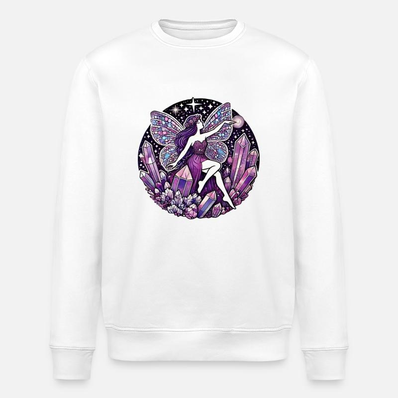 Fée violette - Sweat bio ROLLER Stanley/Stella Unisexe - blanc
