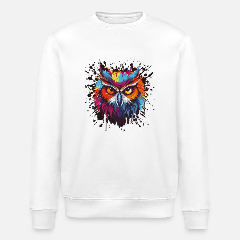 hibou - Sweat bio ROLLER Stanley/Stella Unisexe - blanc