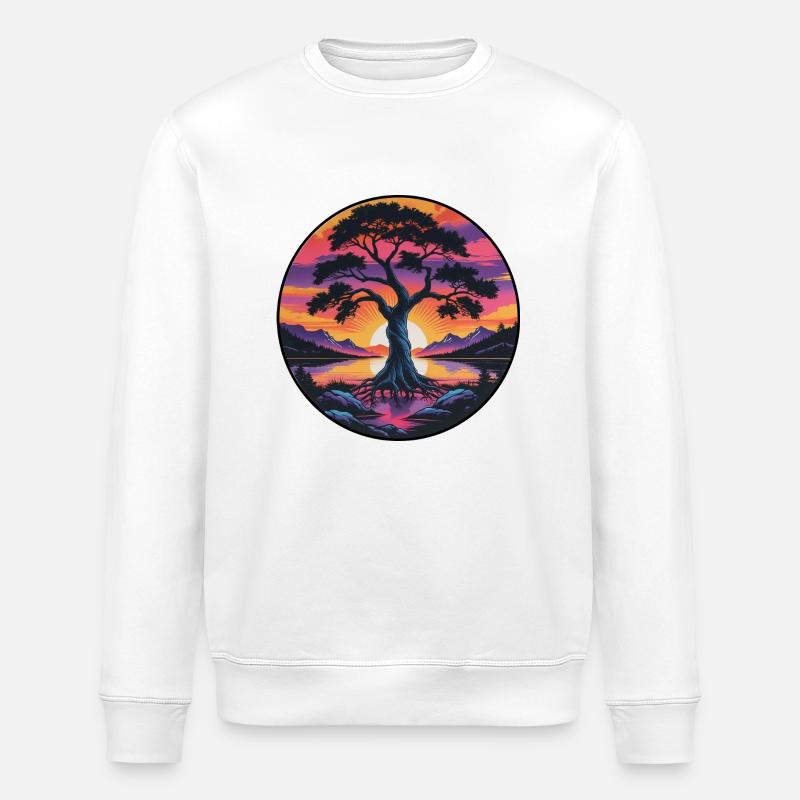 Arbre de l’âme - Sweat bio ROLLER Stanley/Stella Unisexe - blanc