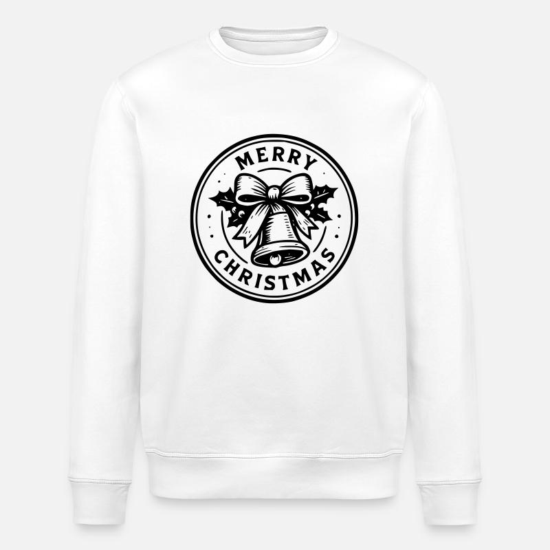 Frohe Weihnachten - Stanley/Stella Unisex Bio-Sweatshirt ROLLER - Weiß