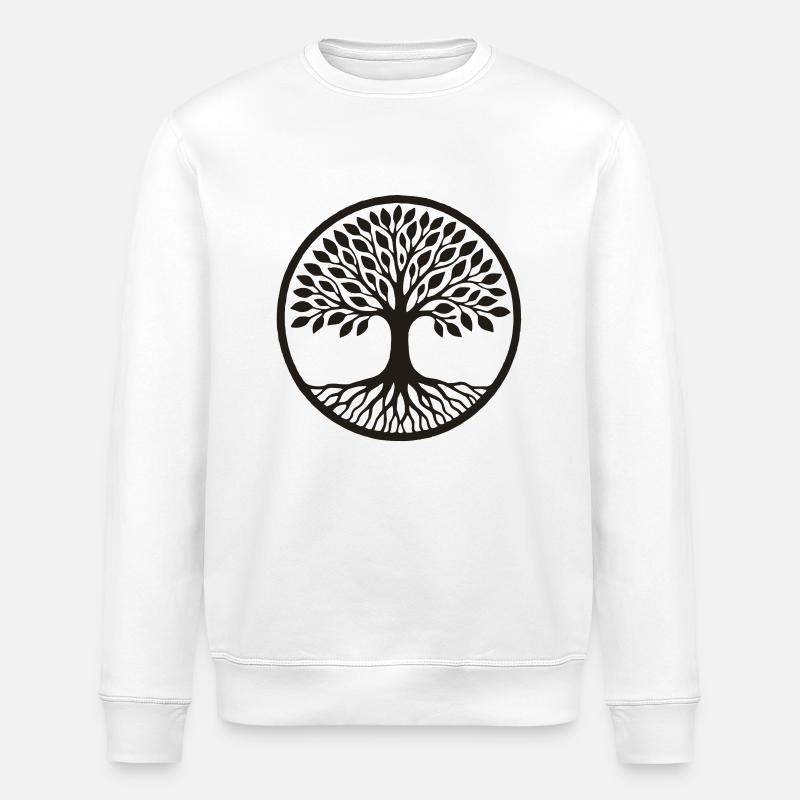 baum des lebens - Stanley/Stella Unisex Bio-Sweatshirt ROLLER - Weiß